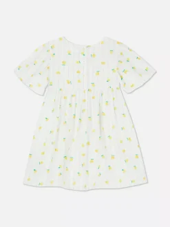 Sukienka z falbaną i krótkim rękawem