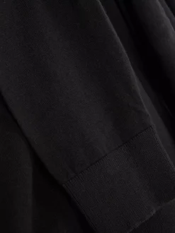 Sweter polo z długim rękawem