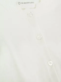 Sweter rozpinany z muszelkowym wykończeniem