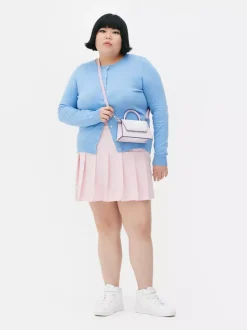 Sweter rozpinany z okrągłym dekoltem