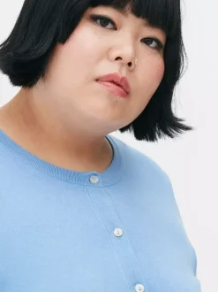 Sweter rozpinany z okrągłym dekoltem