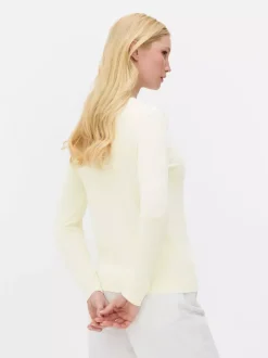 Sweter rozpinany z okrągłym dekoltem