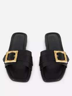 Szerokie sandały z klamrą bez pięty Paula Echevarría