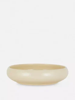 Szkliwiona miska na makaron w drobne plamki