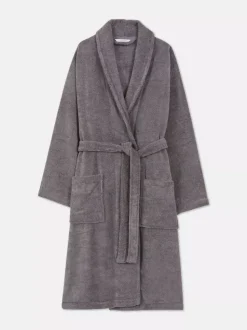 Szlafrok do spa z bawełnianej tkaniny frotte