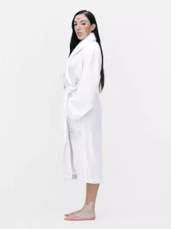 Szlafrok do spa z bawełnianej tkaniny frotte