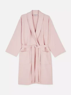 Szlafrok o waflowej fakturze