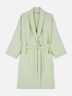 Szlafrok o waflowej fakturze