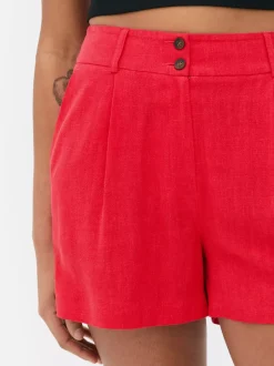 Szorty bermudy z lnu