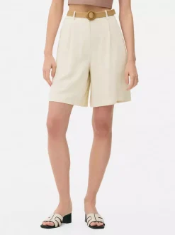 Szorty bermudy z paskiem