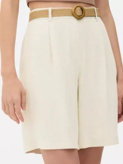 Szorty bermudy z paskiem