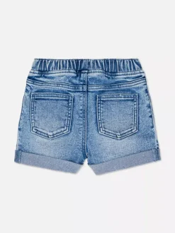 Szorty jeansowe z elastyczną talią