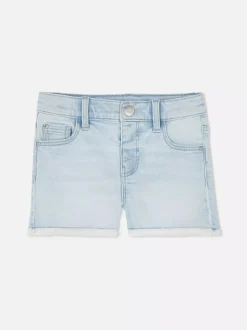 Szorty jeansowe z postrzępionym wykończeniem nogawek