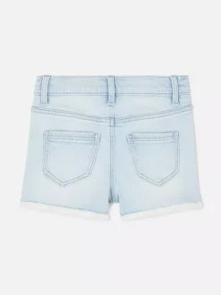 Szorty jeansowe z postrzępionym wykończeniem nogawek