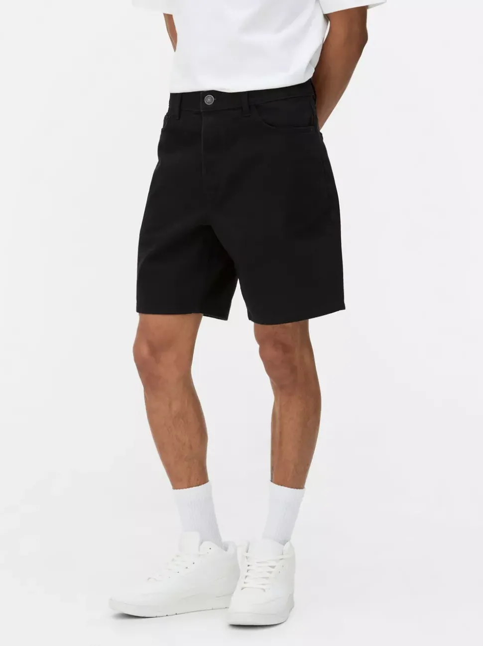 Szorty jeansowe z prostą nogawką