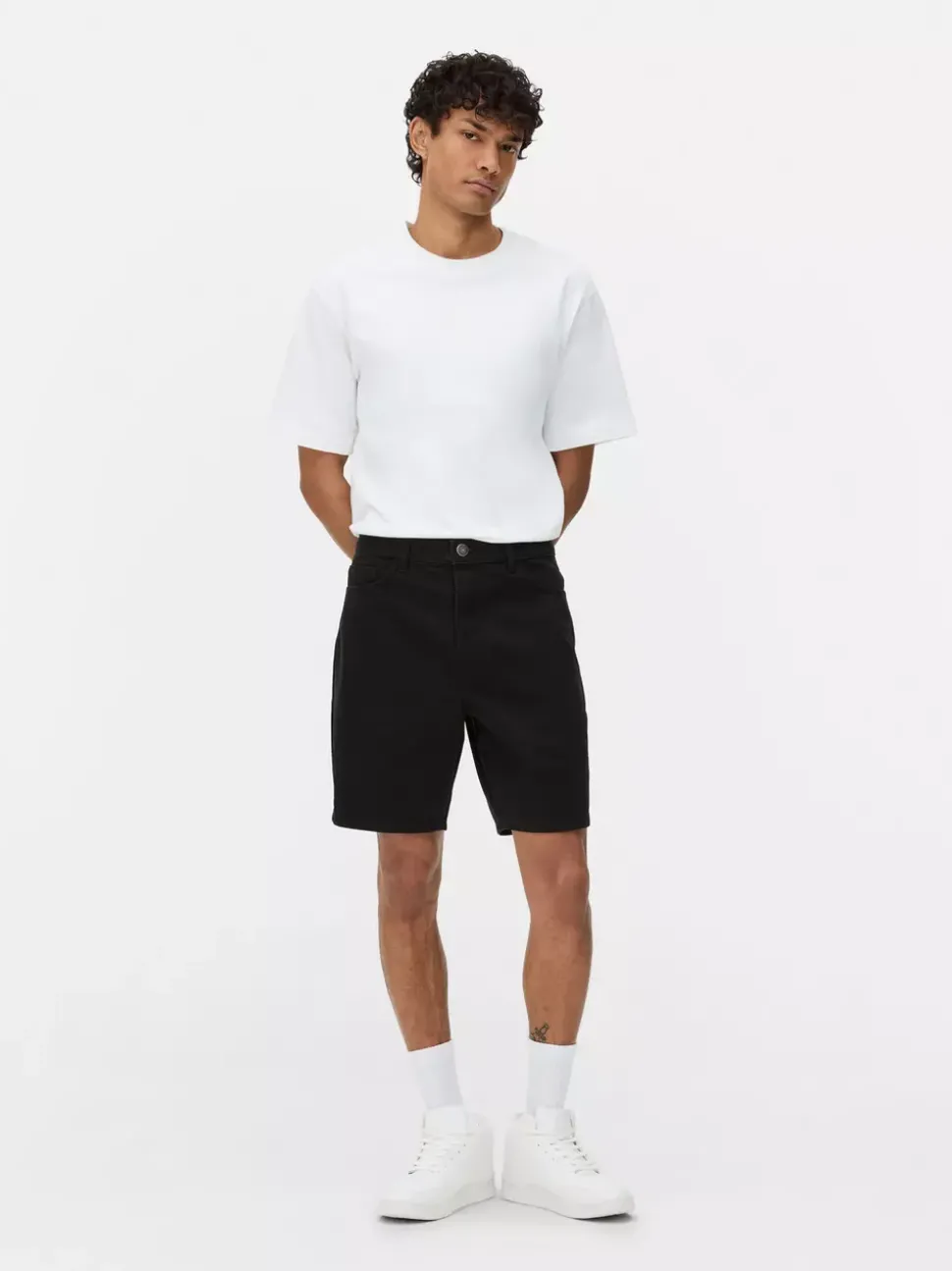 Szorty jeansowe z prostą nogawką