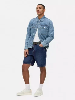 Szorty jeansowe z prostą nogawką