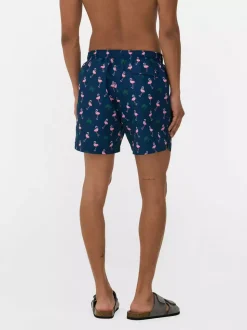 Szorty kąpielowe we flamingi