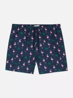 Szorty kąpielowe we flamingi