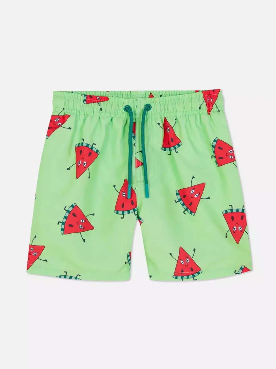 Szorty kąpielowe ze sznurkiem i nadrukiem