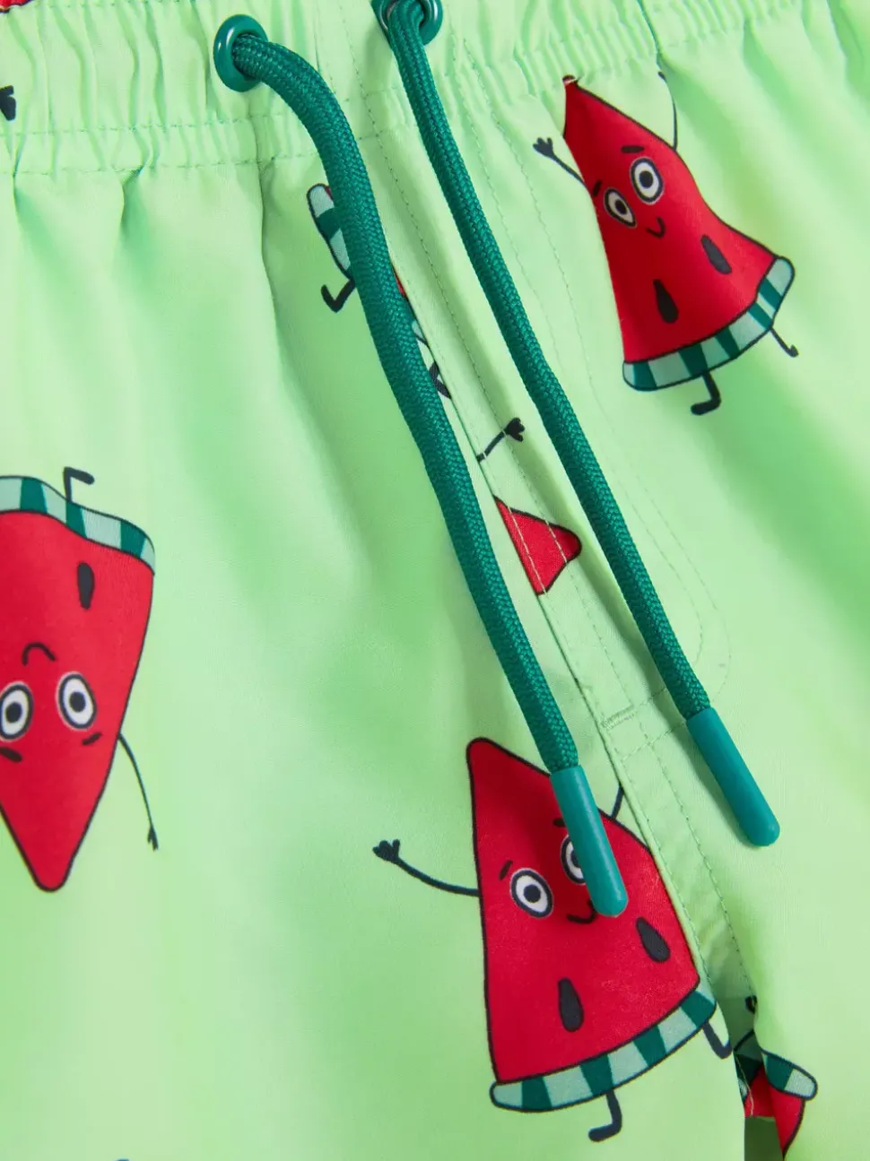 Szorty kąpielowe ze sznurkiem i nadrukiem