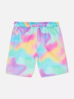 Szorty kąpielowe ze sznurkiem i wzorem tie-dye