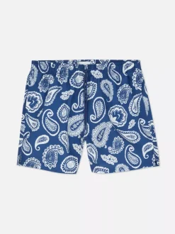 Szorty kąpielowe ze wzorem paisley