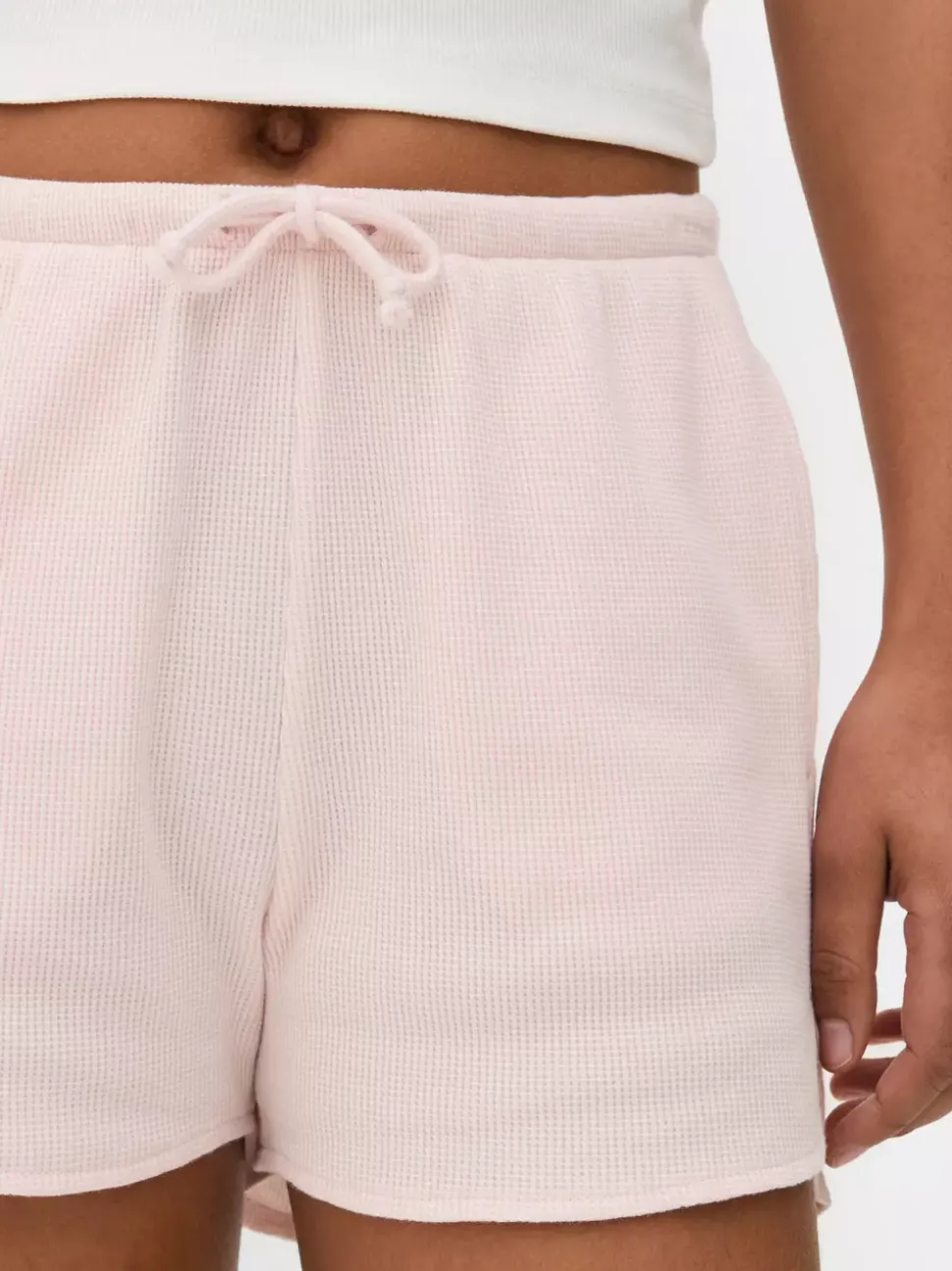 Szorty o waflowej teksturze