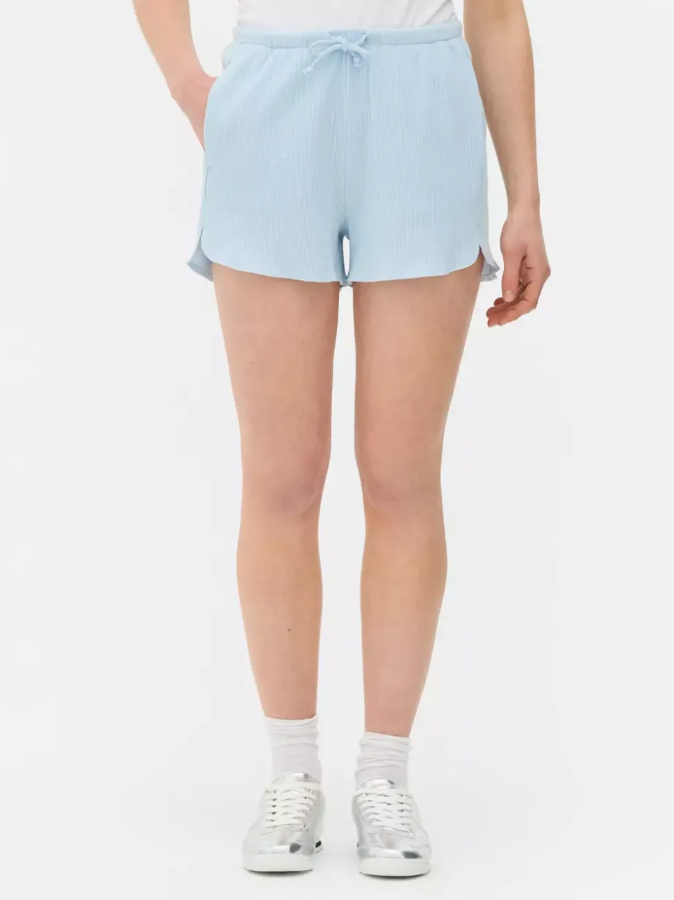 Szorty o waflowej teksturze