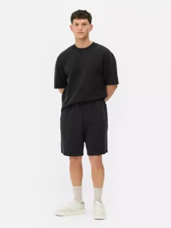 Szorty oversize o waflowej fakturze