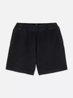 Szorty oversize o waflowej fakturze