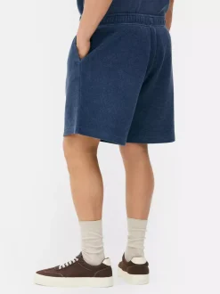 Szorty oversize o waflowej fakturze