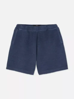 Szorty oversize o waflowej fakturze