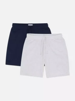 Szorty piżamowe z dżerseju ze sznurkiem, 2 pary