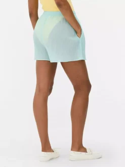 Szorty plażowe z marszczeniami