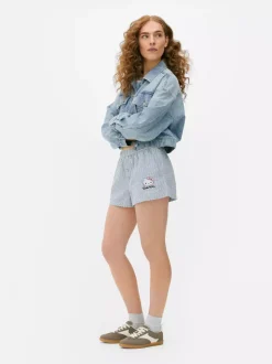 Szorty w paski z motywem Hello Kitty