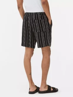 Szorty w paski ze sznurkiem w talii