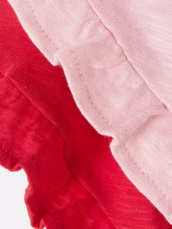 Szorty wykończone falbankami, 2 szt.