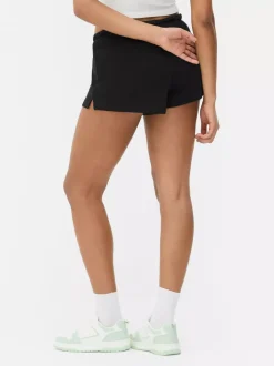 Szorty z dżerseju wiązane w pasie