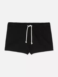 Szorty z dżerseju wiązane w pasie