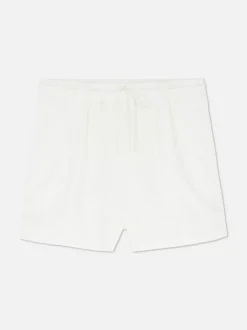 Szorty z mieszanki bawełny z wiązaniem