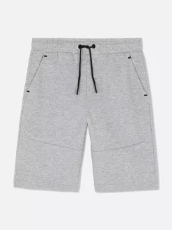 Szorty z panelami i sznurkiem ściągającym