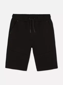 Szorty z panelami i sznurkiem ściągającym