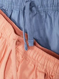 Szorty z tkaniny ściągane sznurkiem, 2 pary