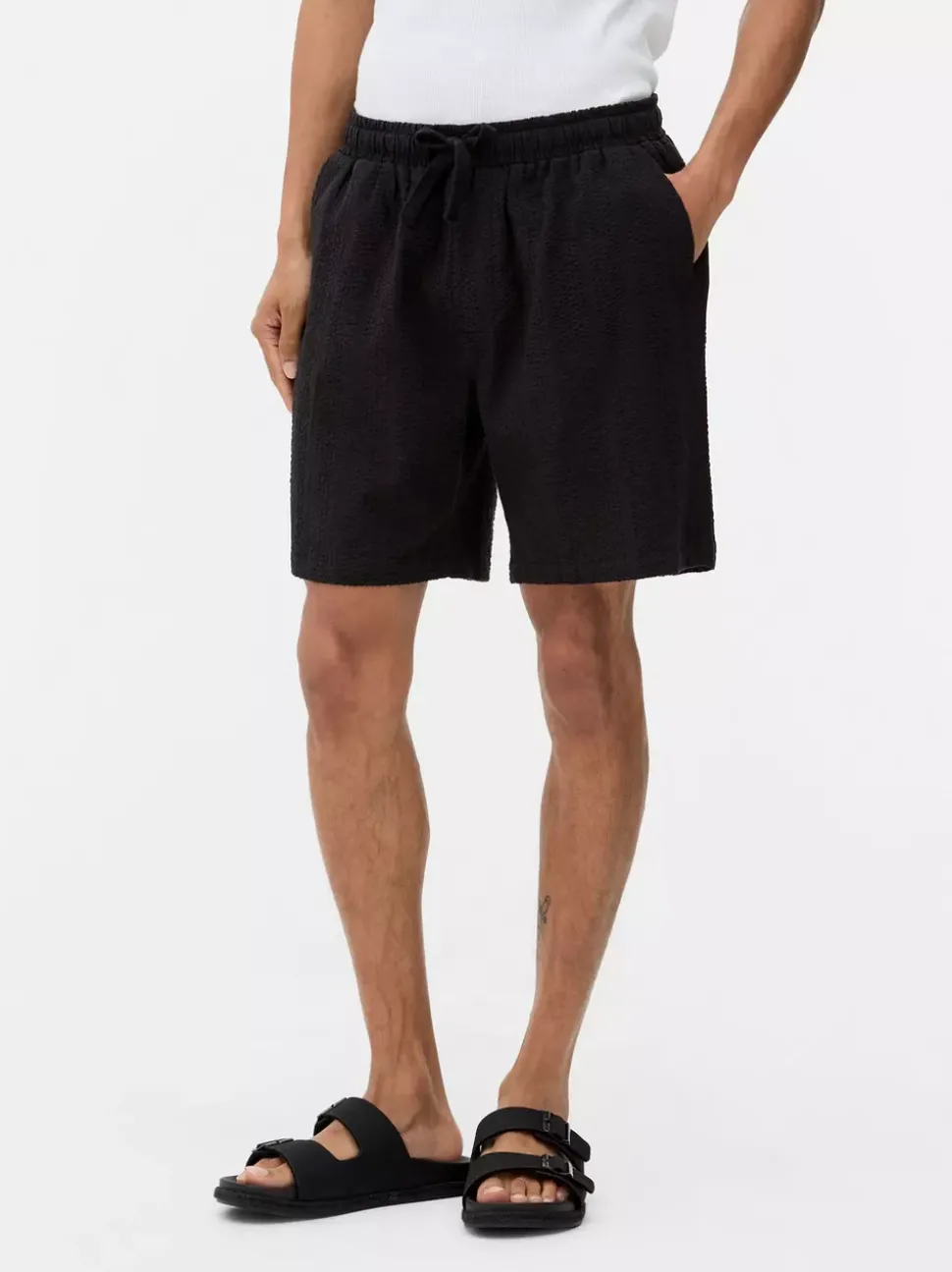 Szorty z tkaniny seersucker, część zestawu