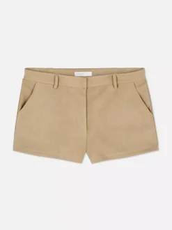 Szorty ze sztucznego zamszu