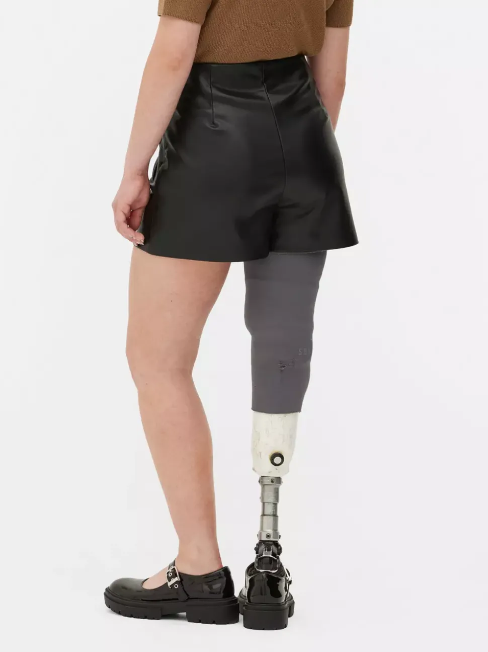 Szorty ze sztucznej skóry