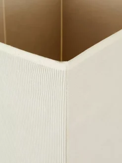 Sztruksowe sześcienne pudło do przechowywania