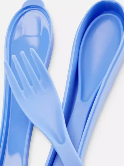 Sztućce plastikowe wielokrotnego użytku, 2 kpl.