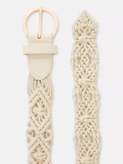 Szydełkowany pasek z klamrą